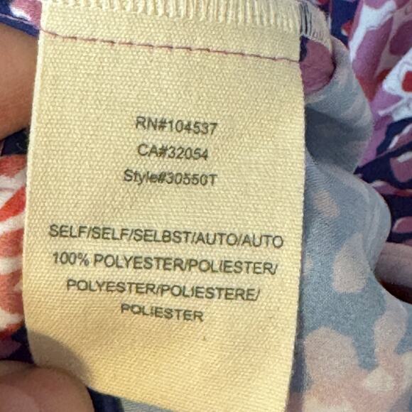 Anthropologie Tiny Palms Mini Dress Floral Embroidered Boho Relaxed Size Small - Picture 9 of 10